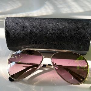 BCBGMaxazria sunglasses with original case and cleaning cloth